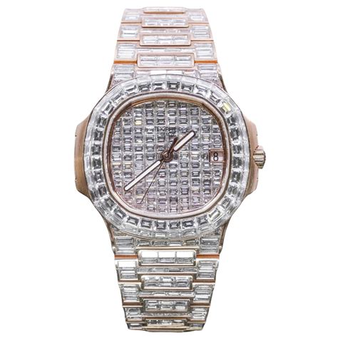 iced out patek watch|iced out watch bezel.